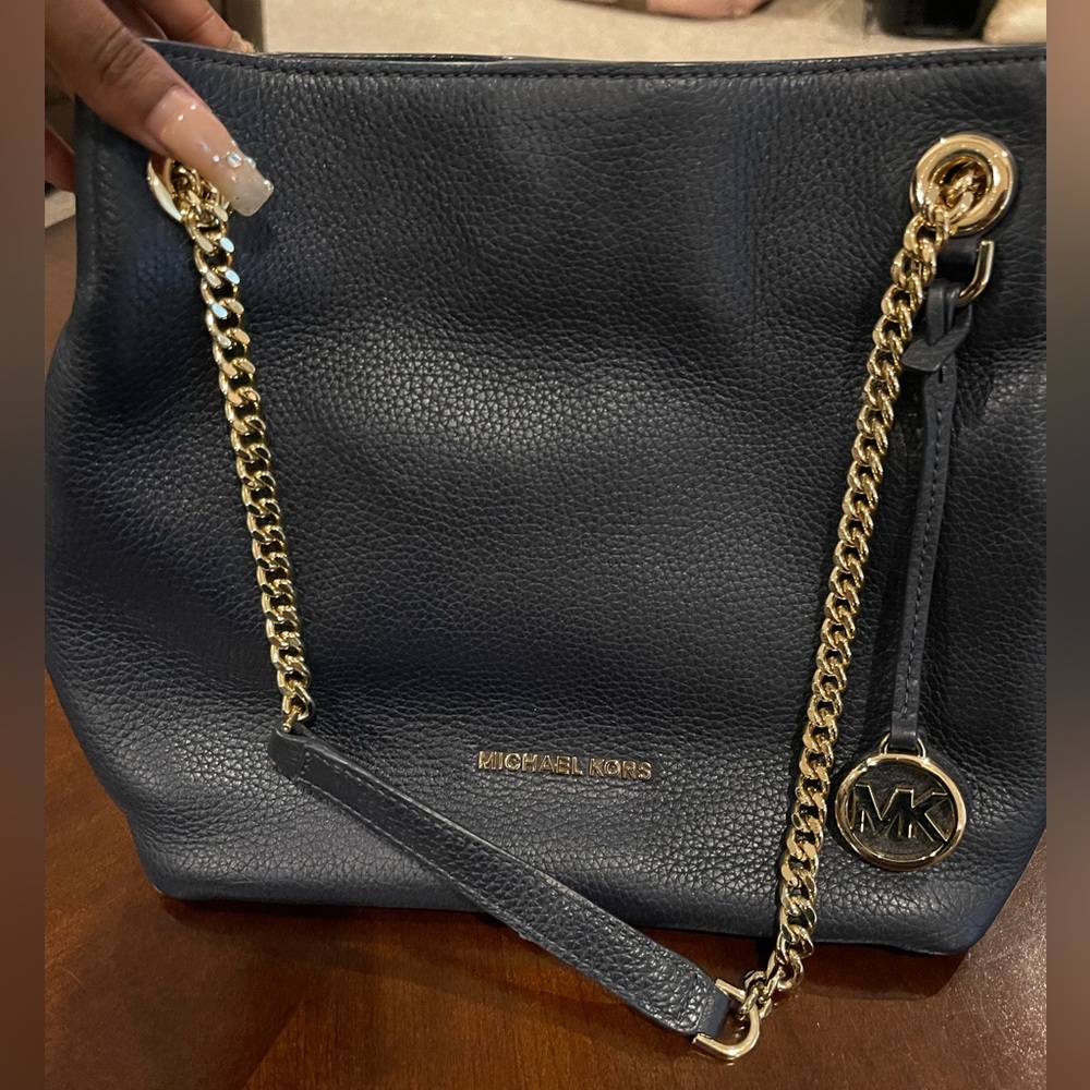 Michael Kors dark blue purse